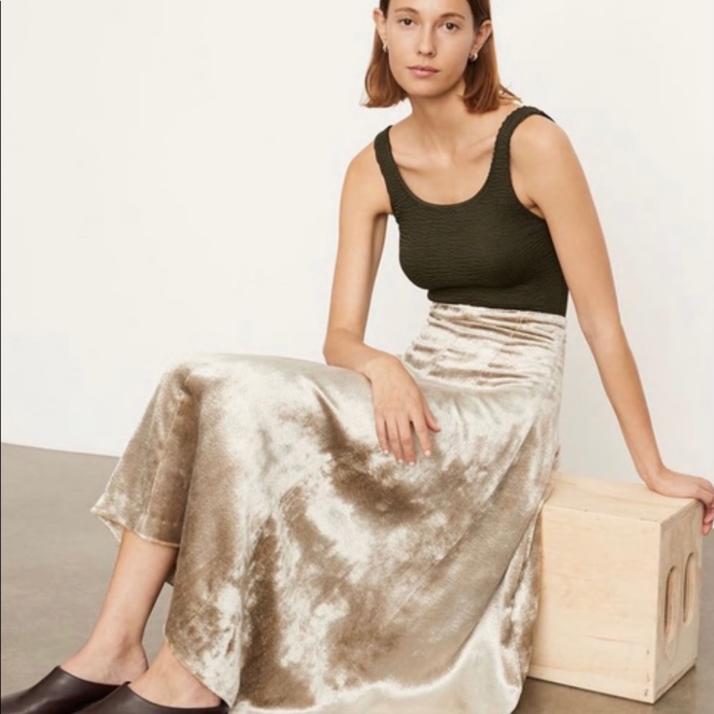 NWT Vince Paneled Slip Skirt